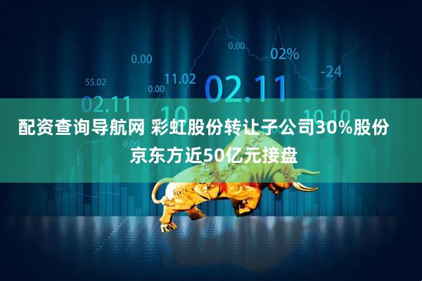 配资查询导航网 彩虹股份转让子公司30%股份    京东方近50亿元接盘
