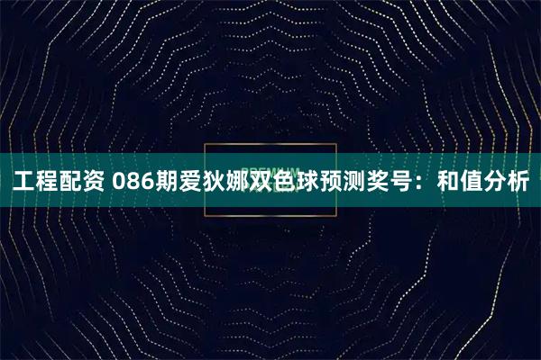 工程配资 086期爱狄娜双色球预测奖号：和值分析